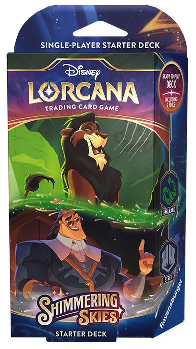 Disney Lorcana: Shimmering Skies Starter Deck (Emerald/Steel) – Casual ...