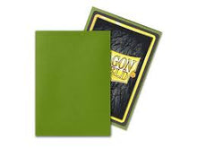 Load image into Gallery viewer, Dragon Shield Sleeves 100CT (Matte Olive)
