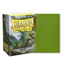 Load image into Gallery viewer, Dragon Shield Sleeves 100CT (Matte Olive)
