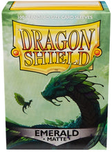 Load image into Gallery viewer, Dragon Shield Sleeves 100CT (Matte Emerald)
