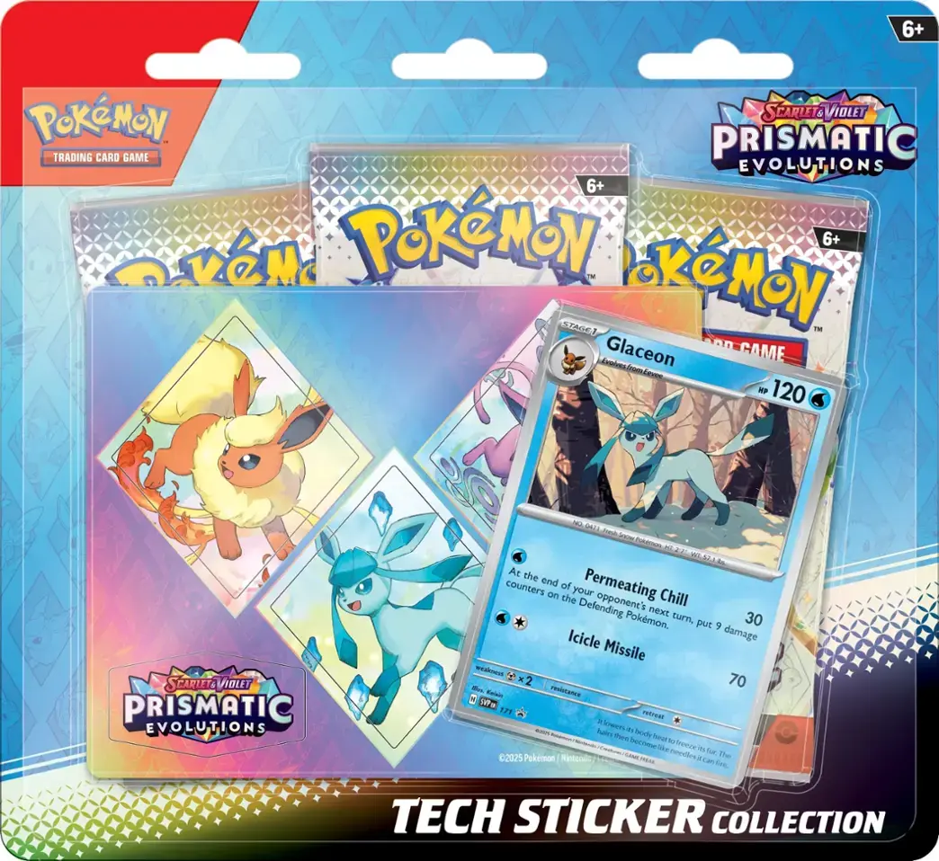 Pokémon TCG: Prismatic Evolutions Tech Sticker Collection (Glaceon)