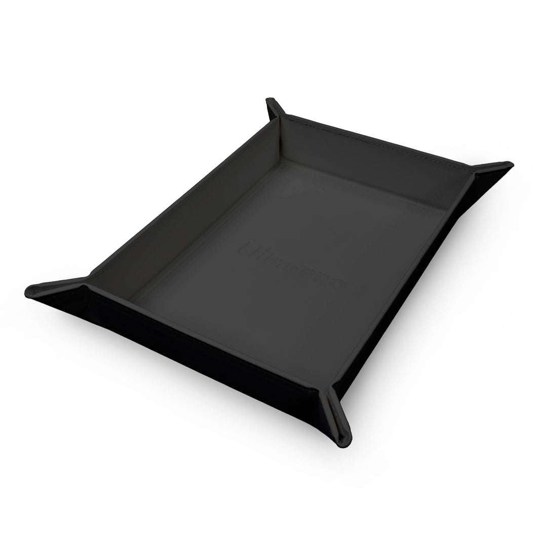 Magnetic Foldable Dice Tray - Vivid Black