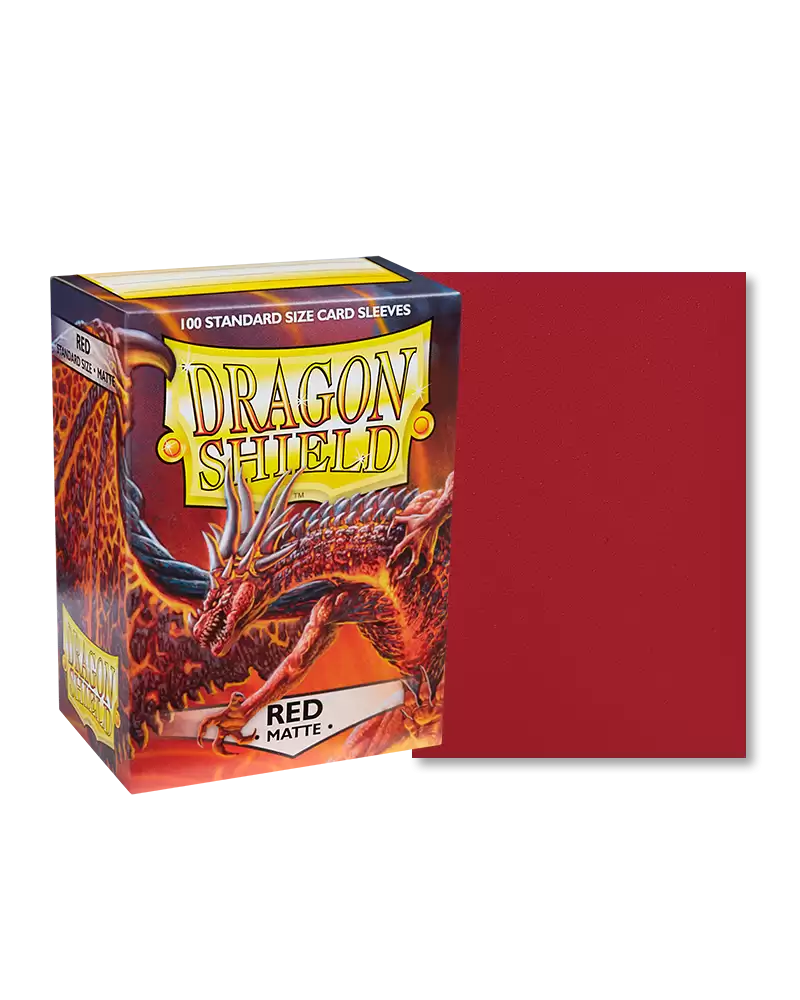 Dragon Shield Sleeves 100CT (Matte Red)